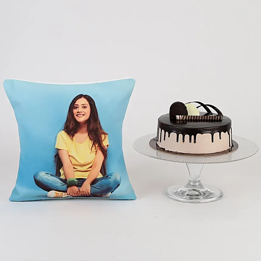 Online Cake with Cushion Combo