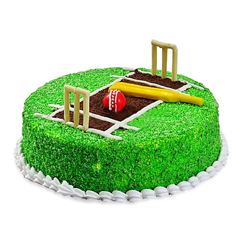 Cricket Pitch Cake 1kg Vanilla