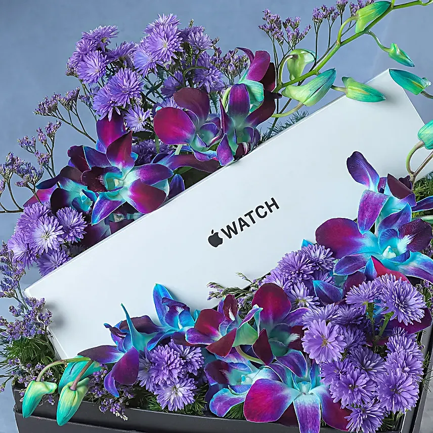 Crimson Crescendo Apple Watch Midnight