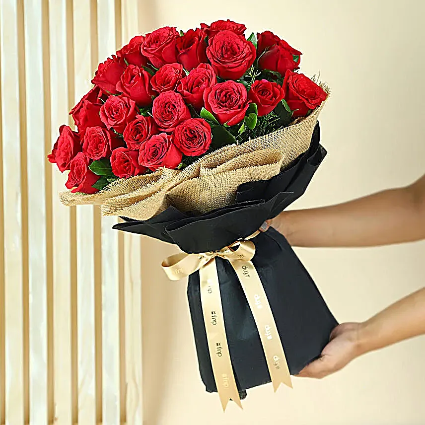 Crimson Love Rose Bouquet