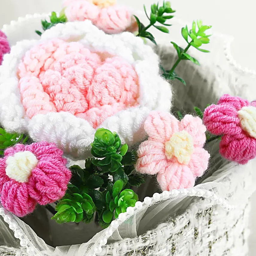 Crochet Flower Arrangement