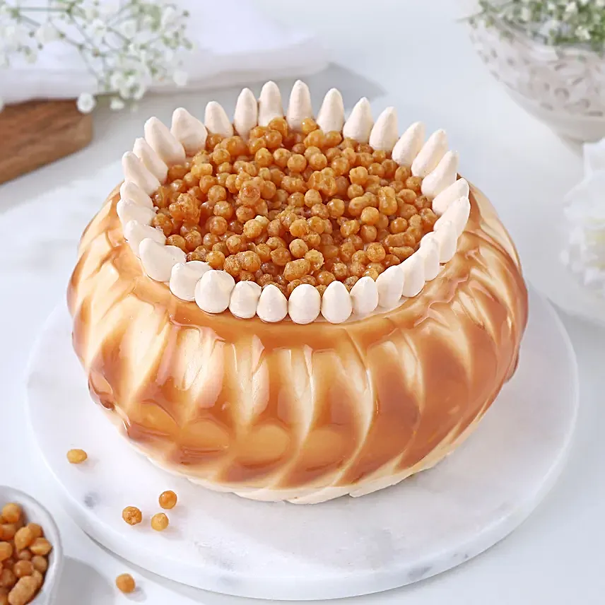 Crunchy Butterscotch Delight Cake Half Kg
