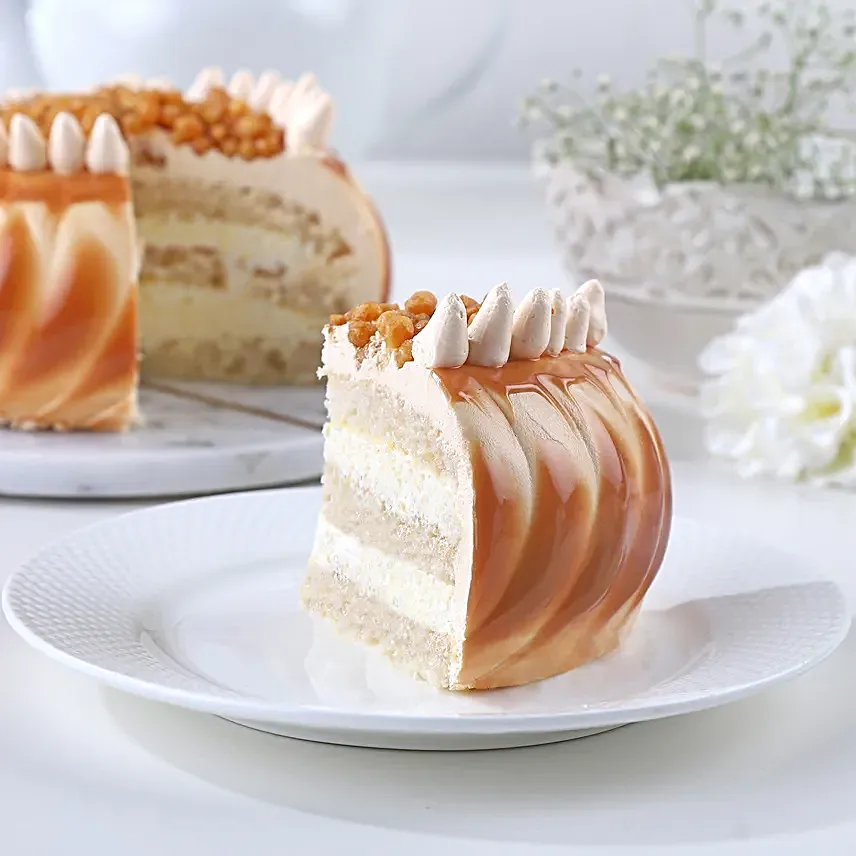 Crunchy Butterscotch Delight Cake Half Kg