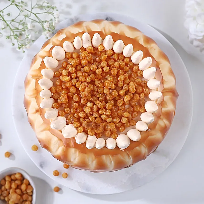 Crunchy Butterscotch Delight Cake Half Kg