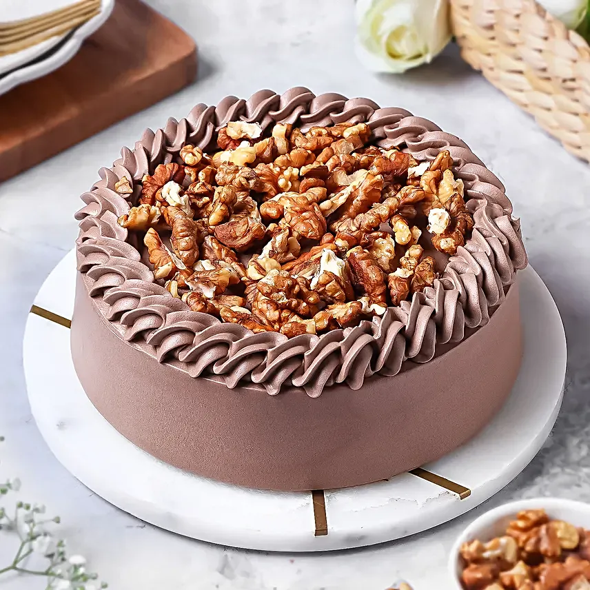 Crunchy Walnut Chocolate Cake Half Kg