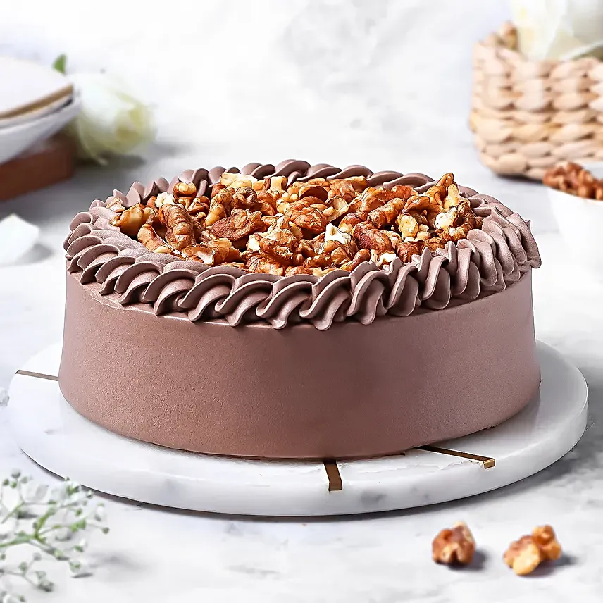 Crunchy Walnut Chocolate Cake Half Kg