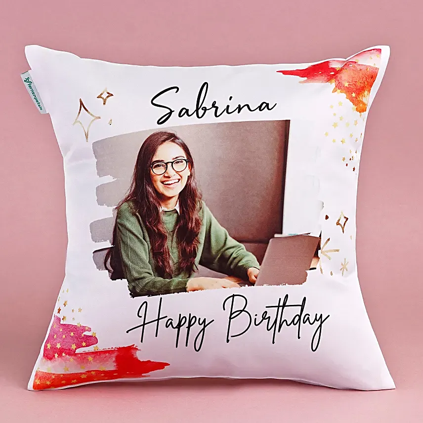 Cuddly Birthday Personalised Cushion