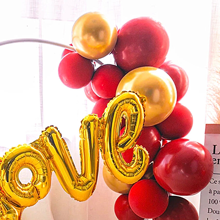 Cursive Love Balloon Ring
