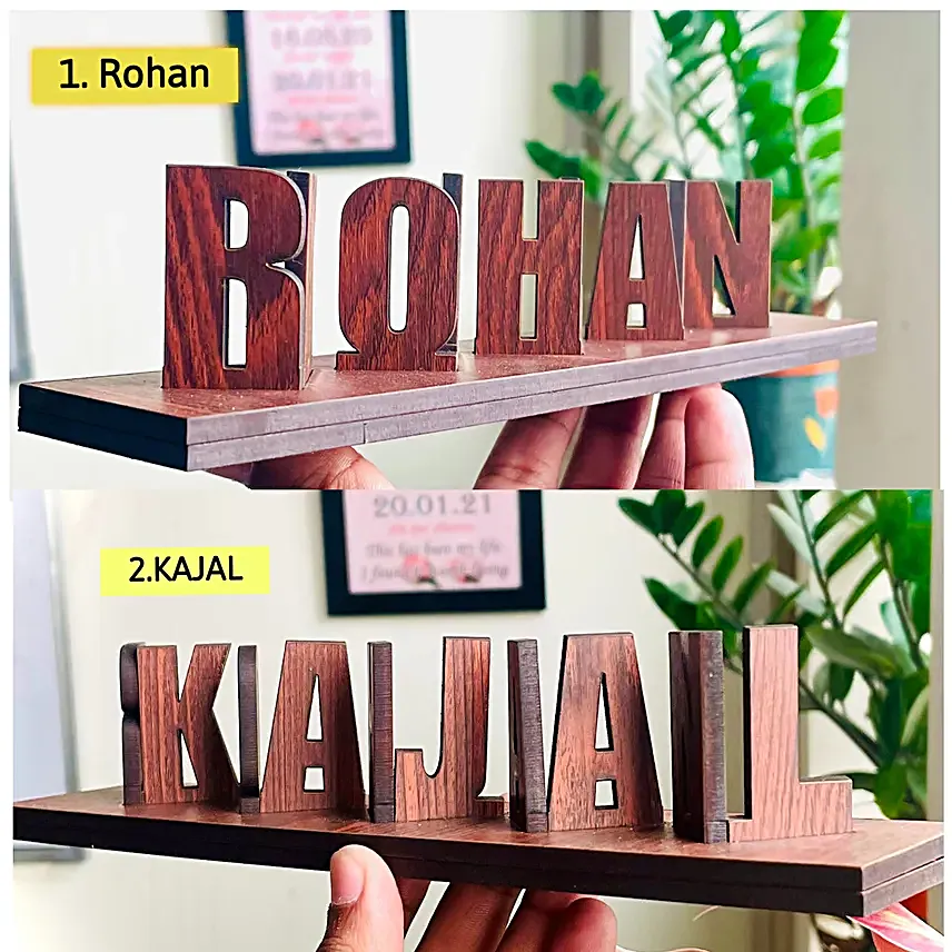 Online Flip wooden Name