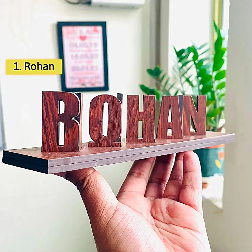 Online Flip wooden Name