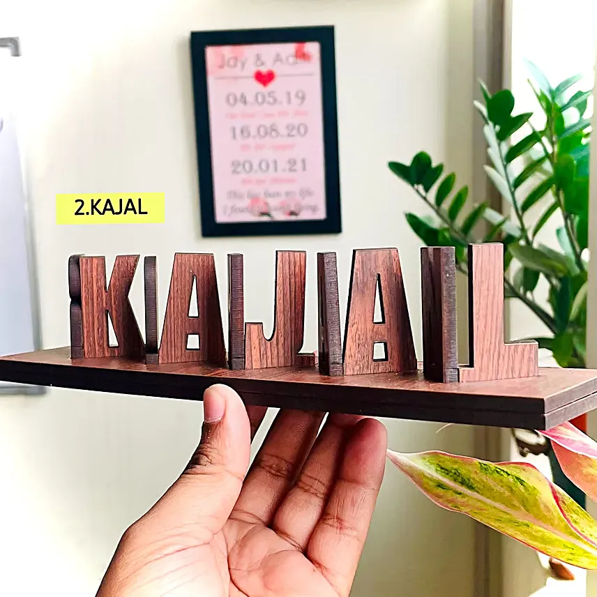 Online Flip wooden Name