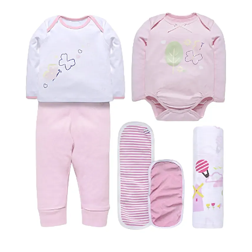 Cute Baby Infant Essentials Gift Set Pink