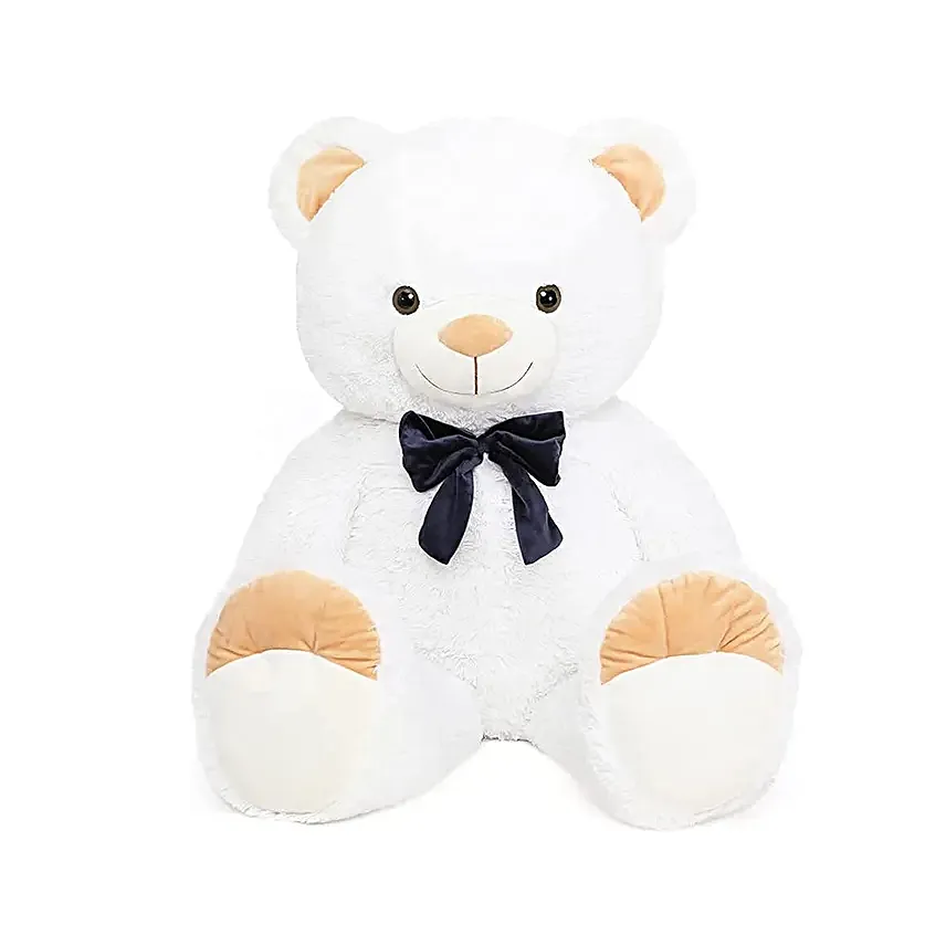 Cute Brown Paw Teddy Bear White