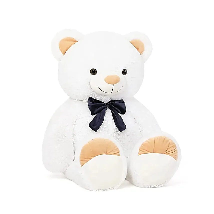 Cute Brown Paw Teddy Bear White