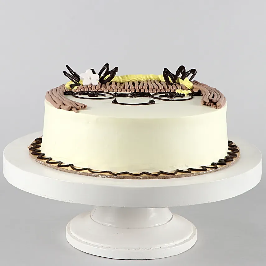 Cute Girl Chocolate Cake Half Kg