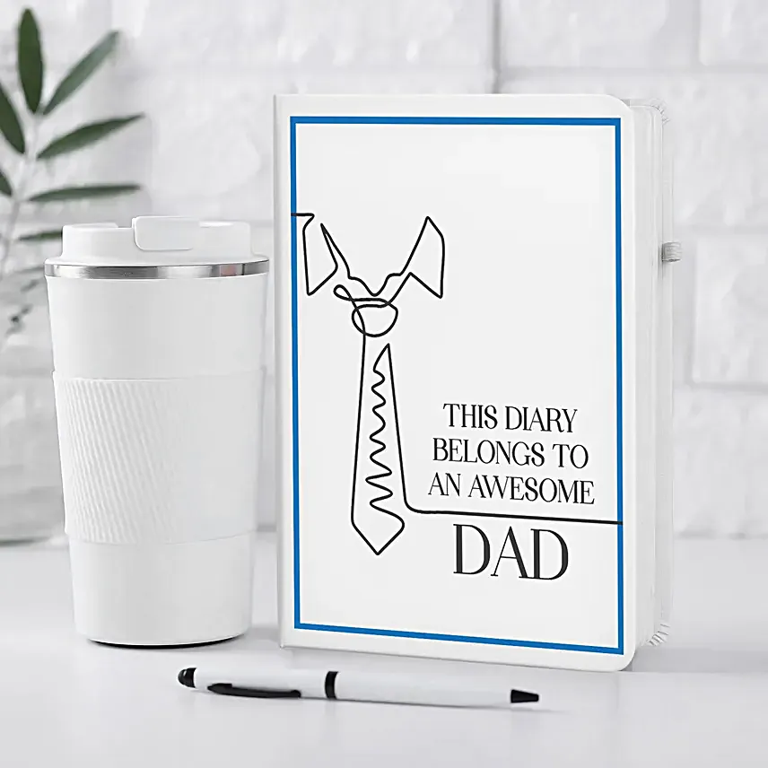 Daily Essentials All White Gift Set For Fathers
