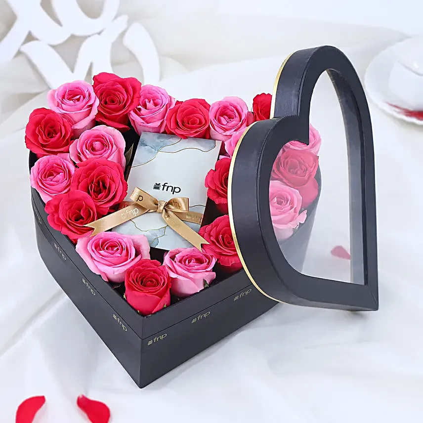 Dainty Love Valentine Floral Heart Box