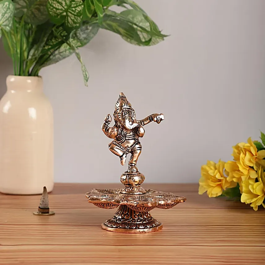 Dancing Divine Ganesha Diya