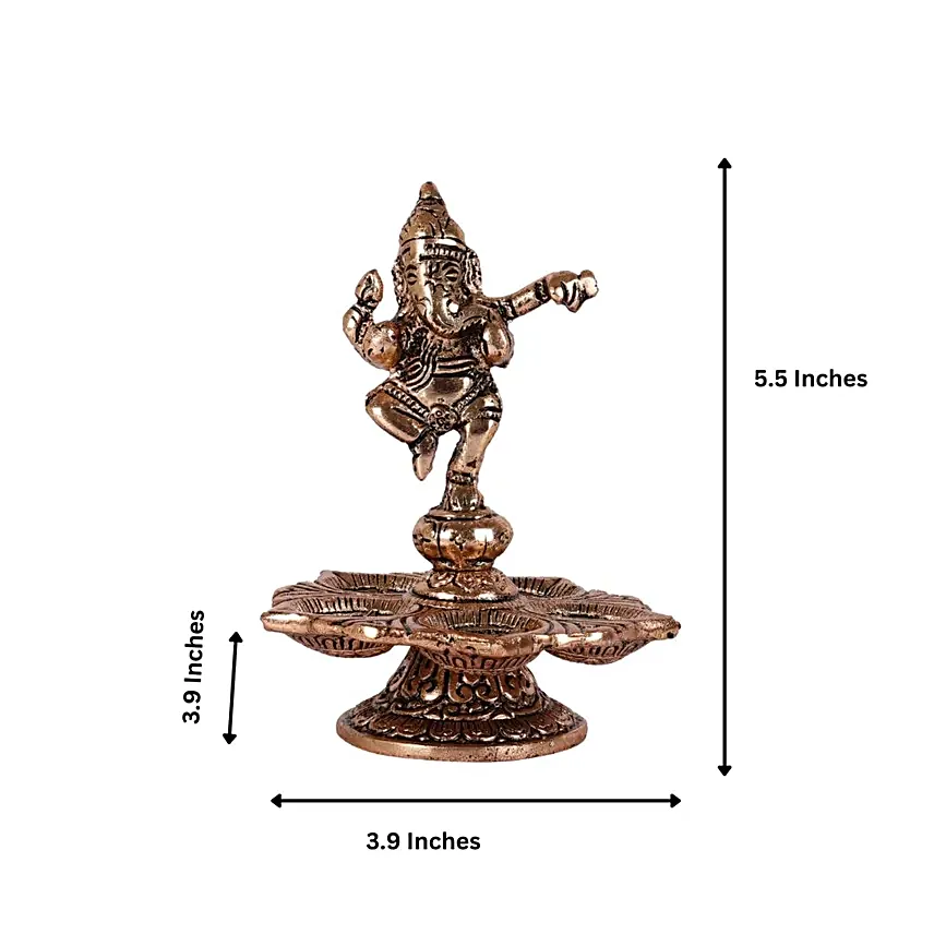 Dancing Divine Ganesha Diya