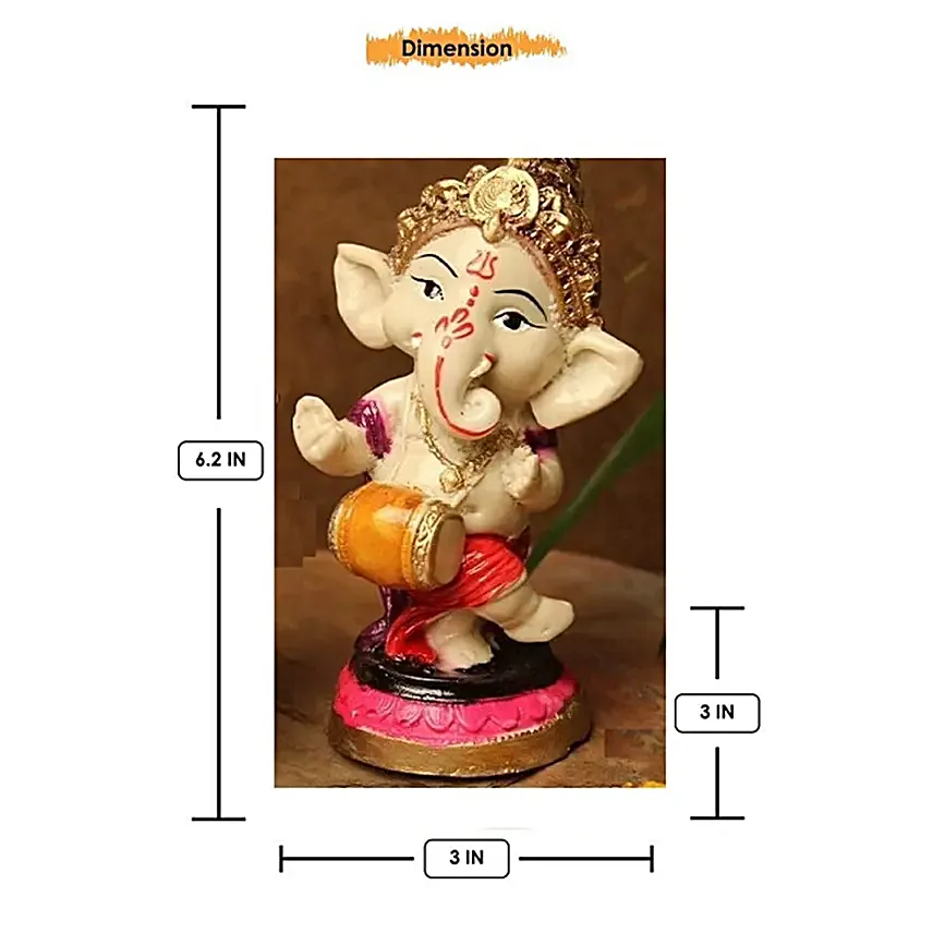 Dancing Ganesha Idols Set of 4