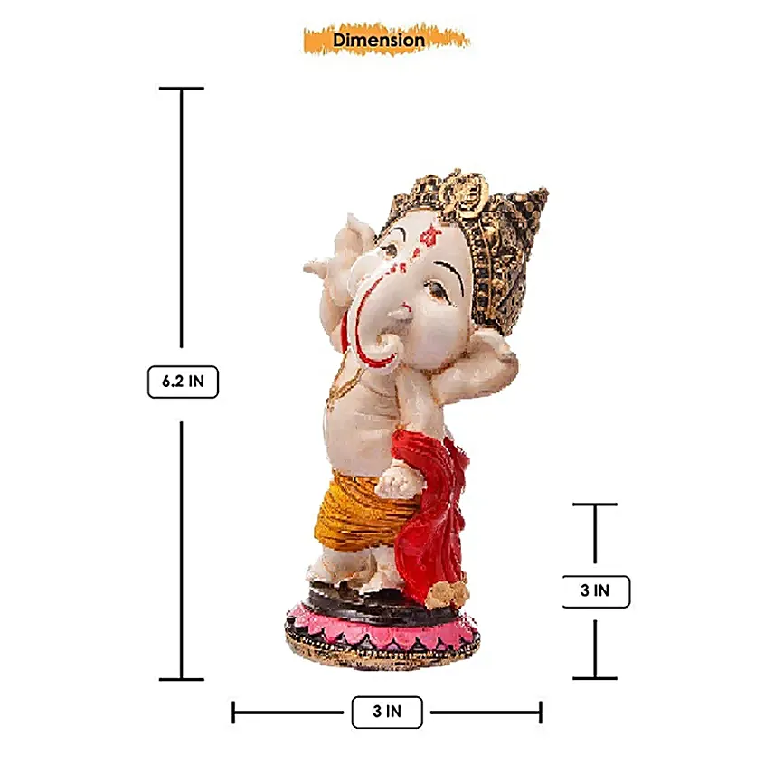 Dancing Ganesha Idols Set of 4