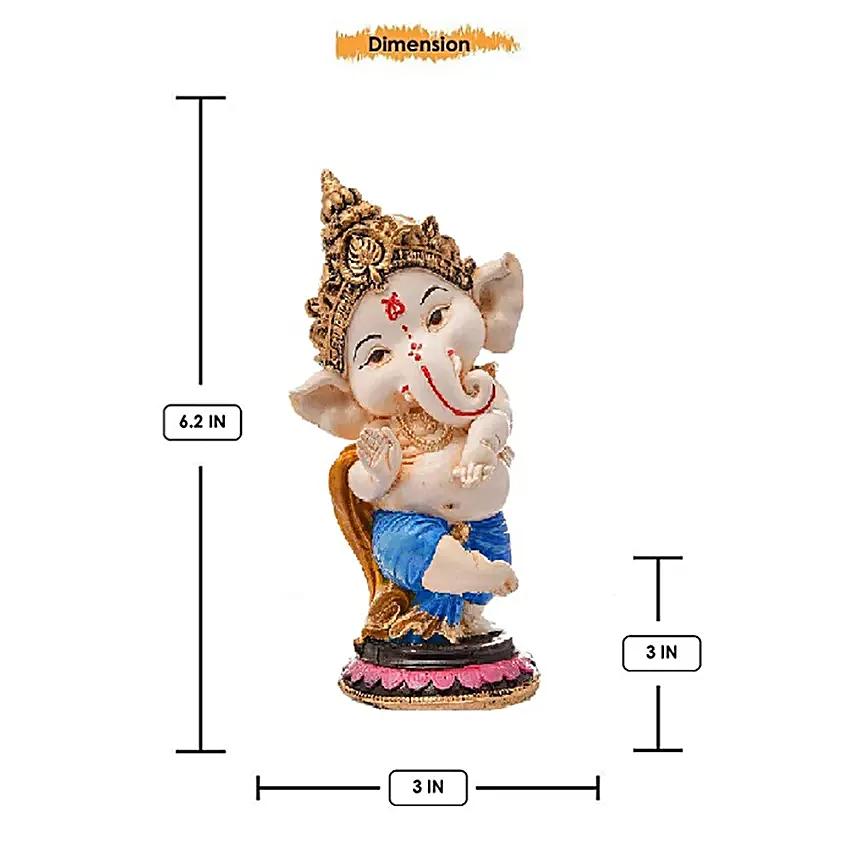 Dancing Ganesha Idols Set of 4