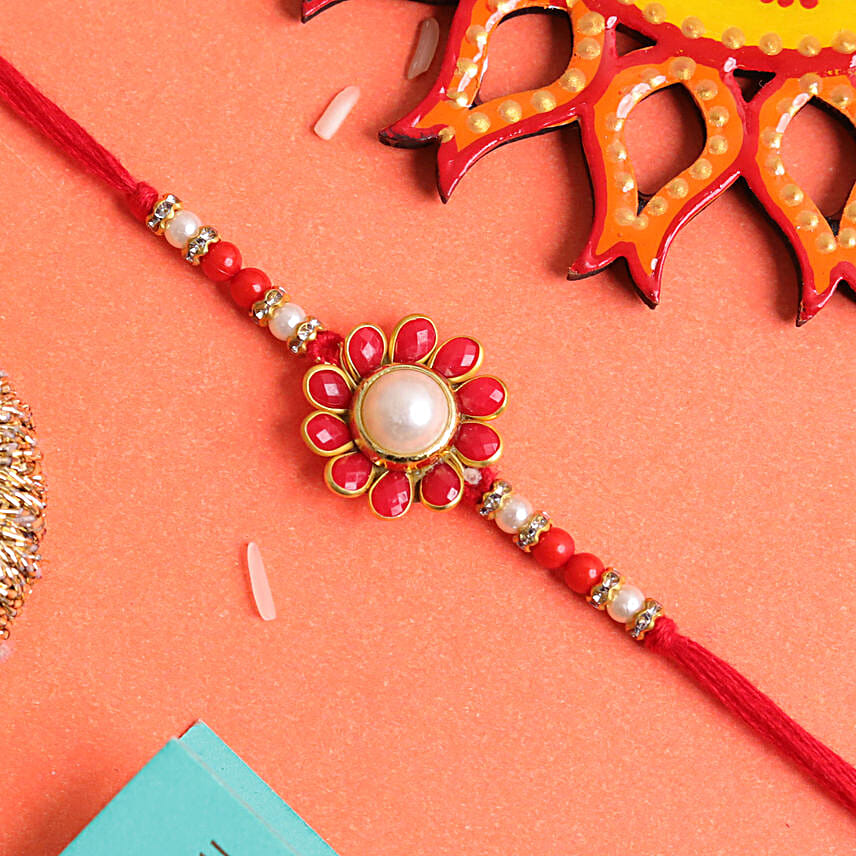 Designer Floral Bloom Rakhi N Celebration Pack