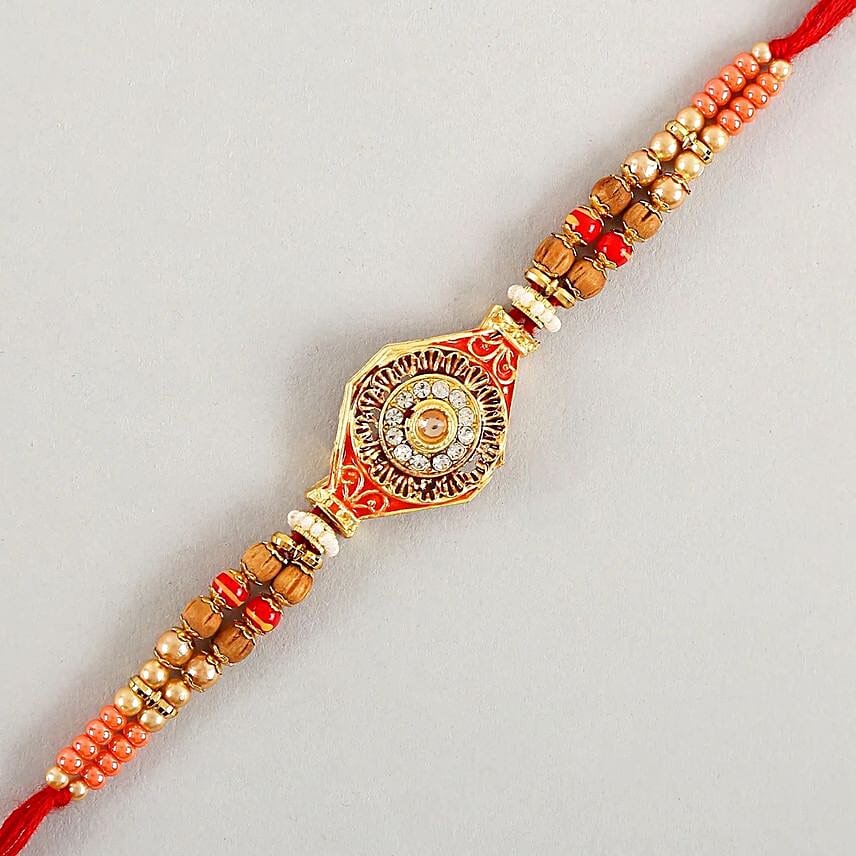 Designer Kundan Special Rakhi