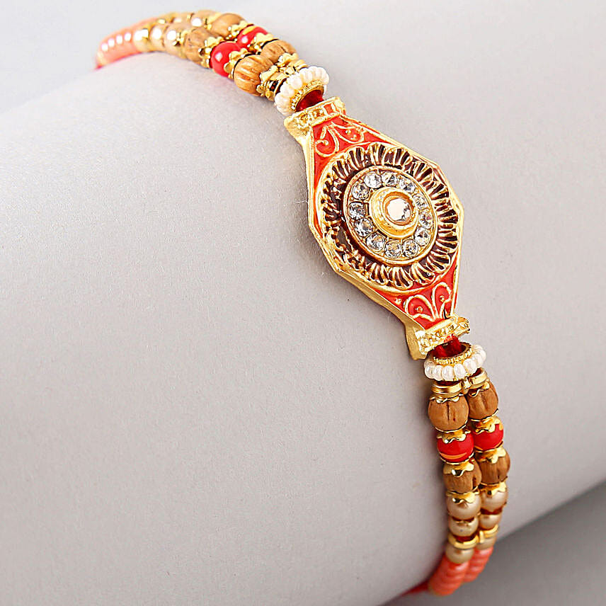 Designer Kundan Special Rakhi