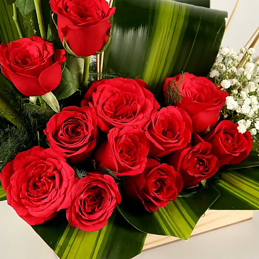 Designer Red Roses Arrangement