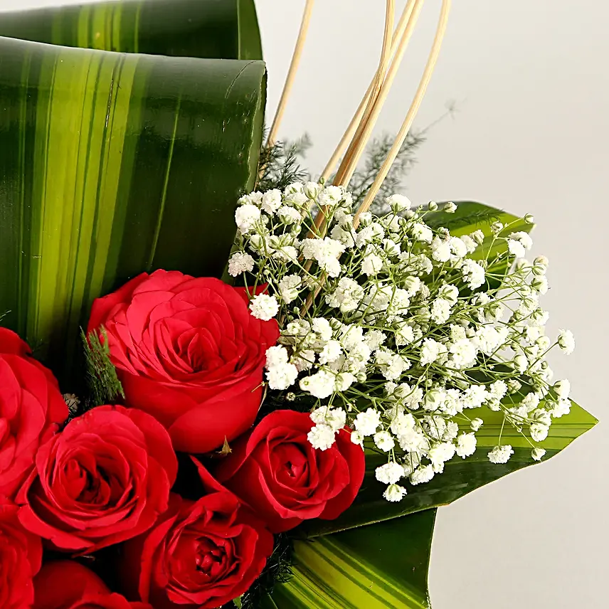 Designer Red Roses Arrangement
