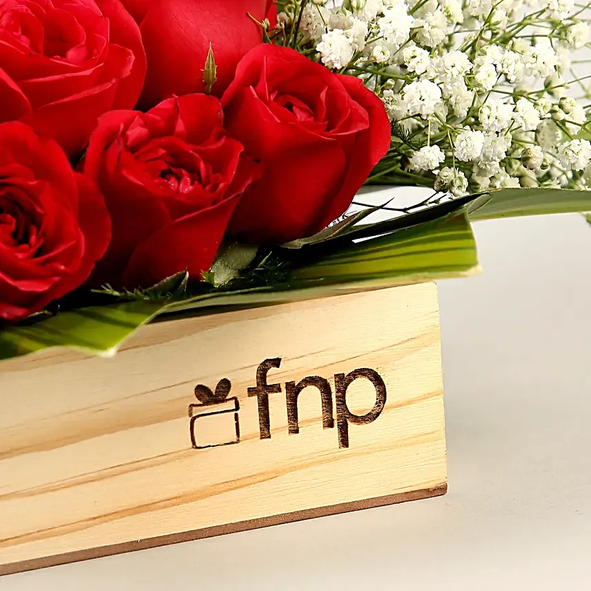 Designer Red Roses Arrangement