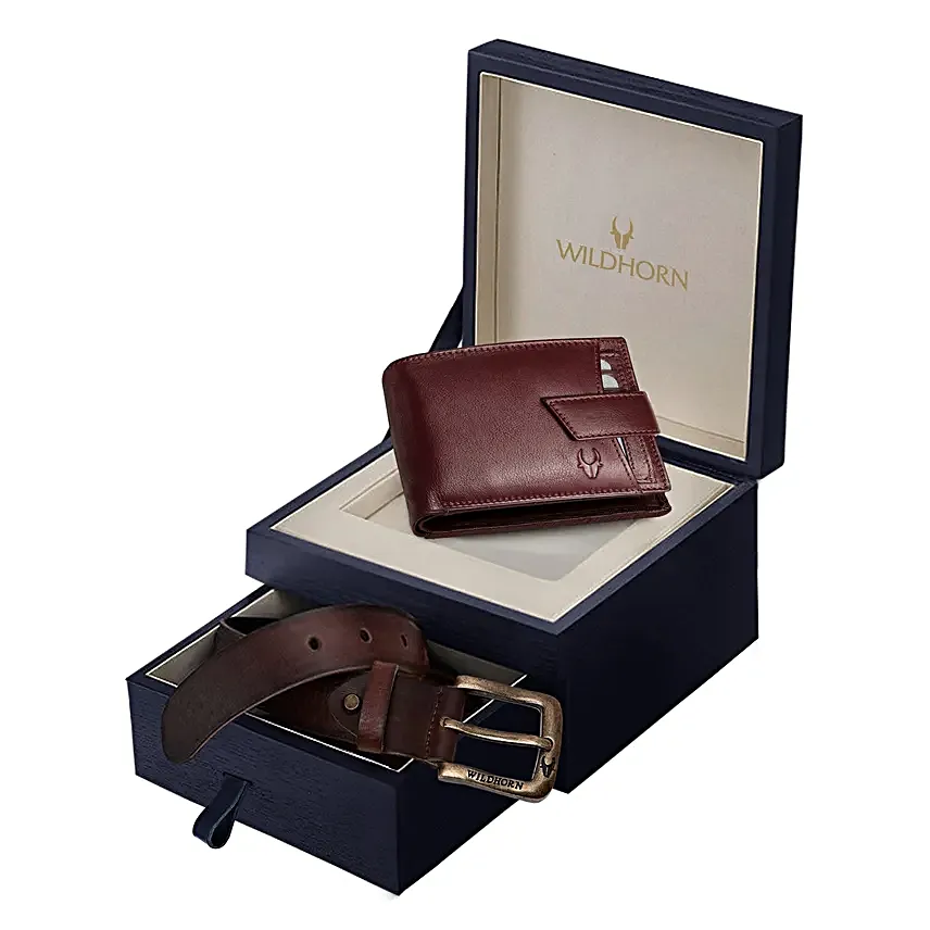 Designer Wallet N Belt Gift Set
