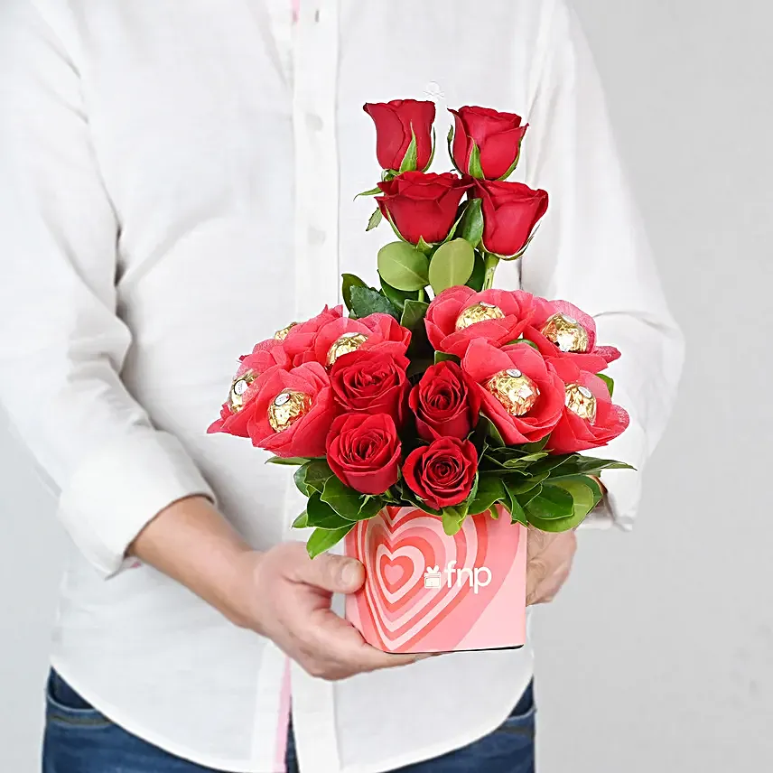 Distinctive Choco Flower Arrangement
