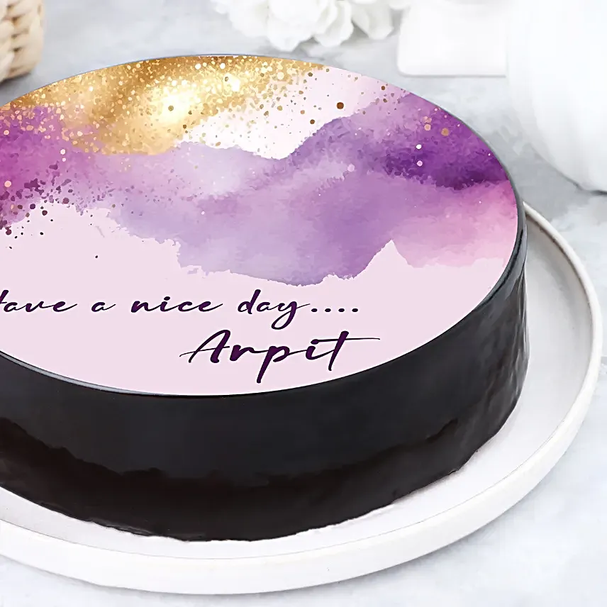 Divine Chocolate Eggless Cake  Half Kg
