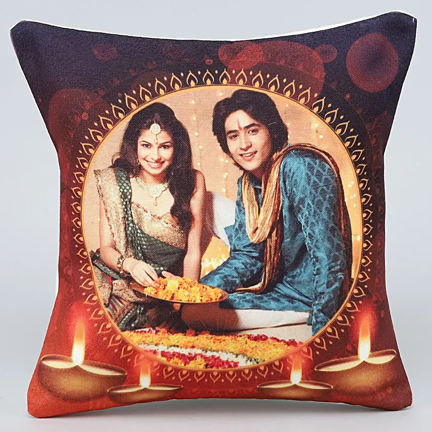 online personalised led cushion for deepavali