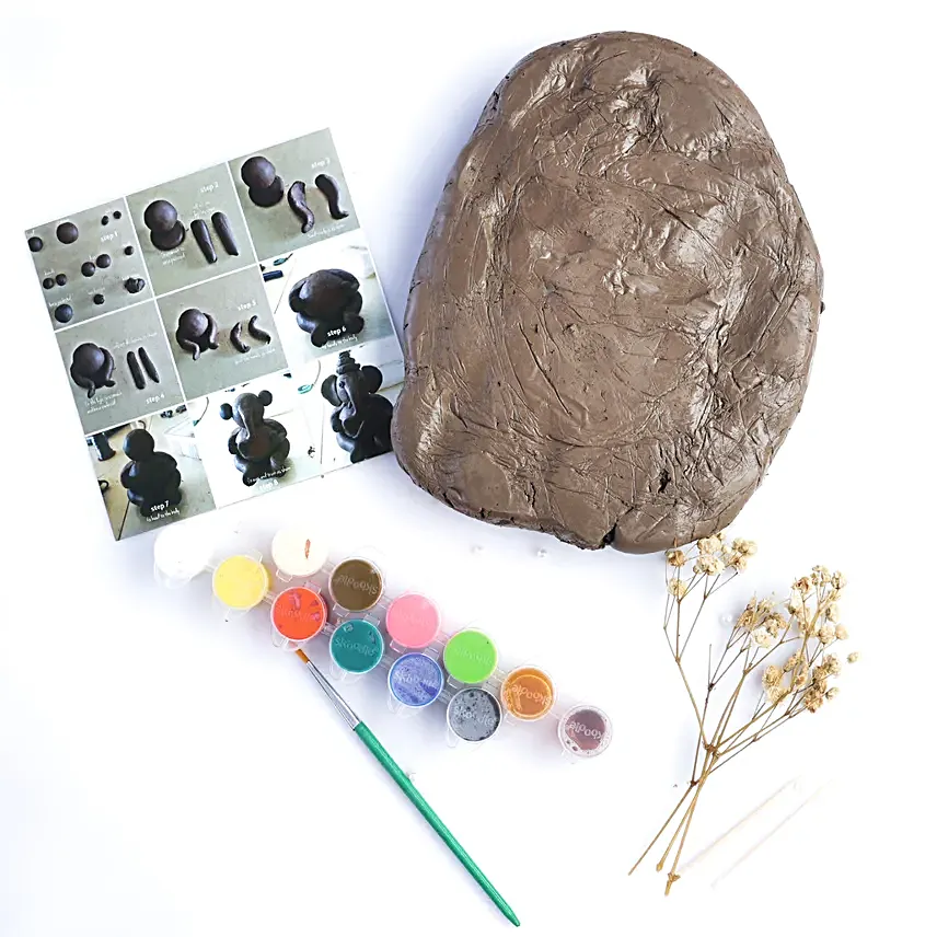 Diwali Special Clay Ganeshji DIY Kit