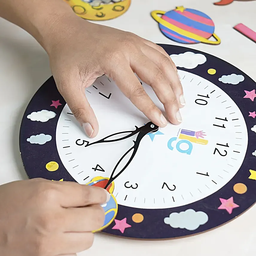 DIY Clock Kit Space Themed