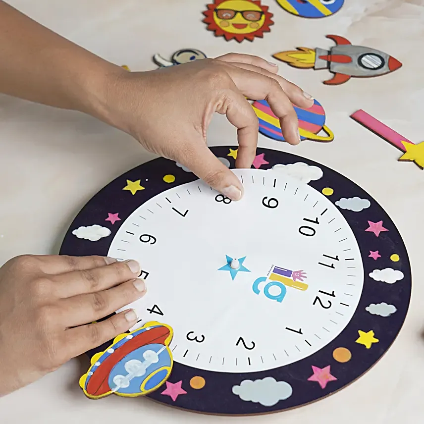 DIY Clock Kit Space Themed