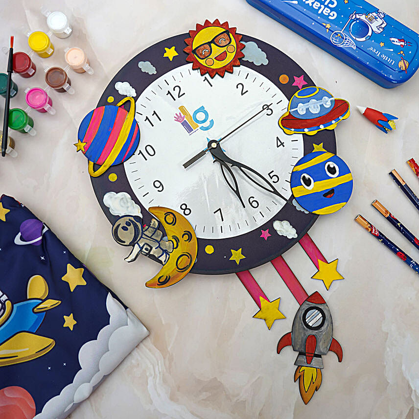 DIY Clock Kit Space Themed