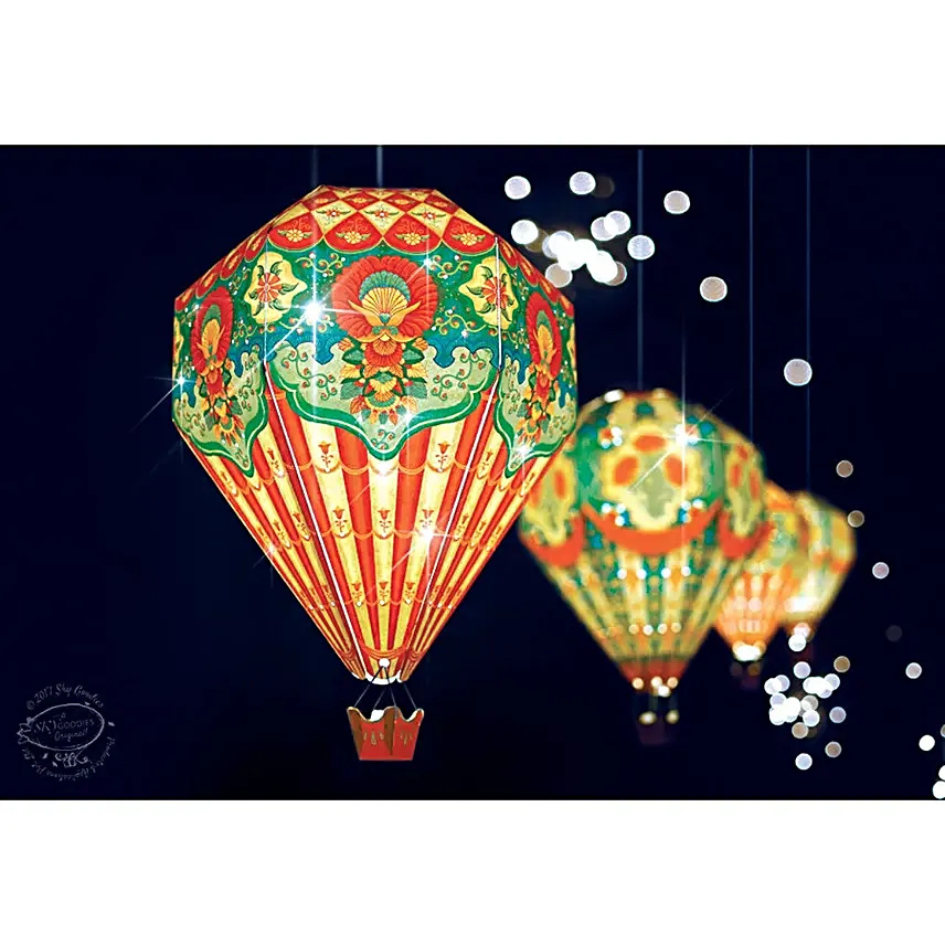 DIY Hot Air Balloon Red Lamp