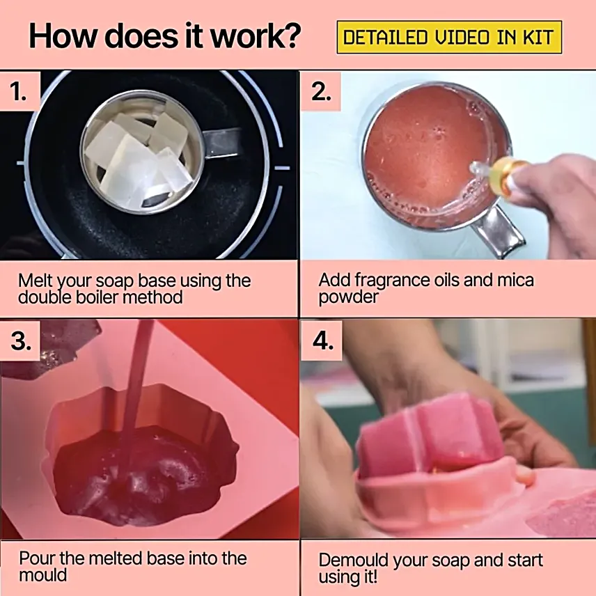 DIY Pretty Rose Soap Kit