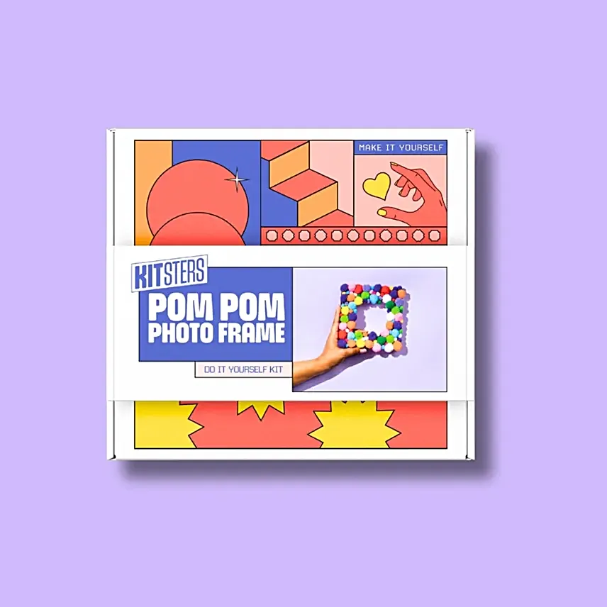 DIY Quirky Pom Pom Photo Frame Kit