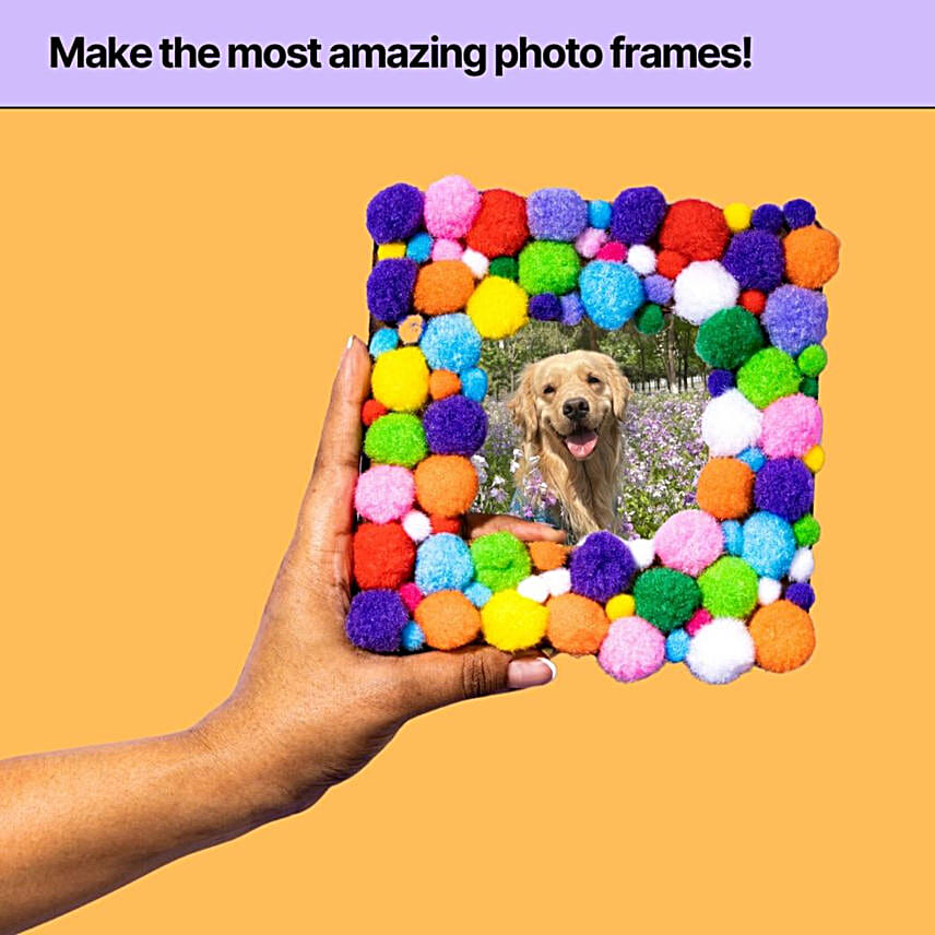 DIY Quirky Pom Pom Photo Frame Kit