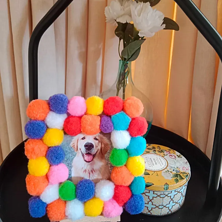 DIY Quirky Pom Pom Photo Frame Kit