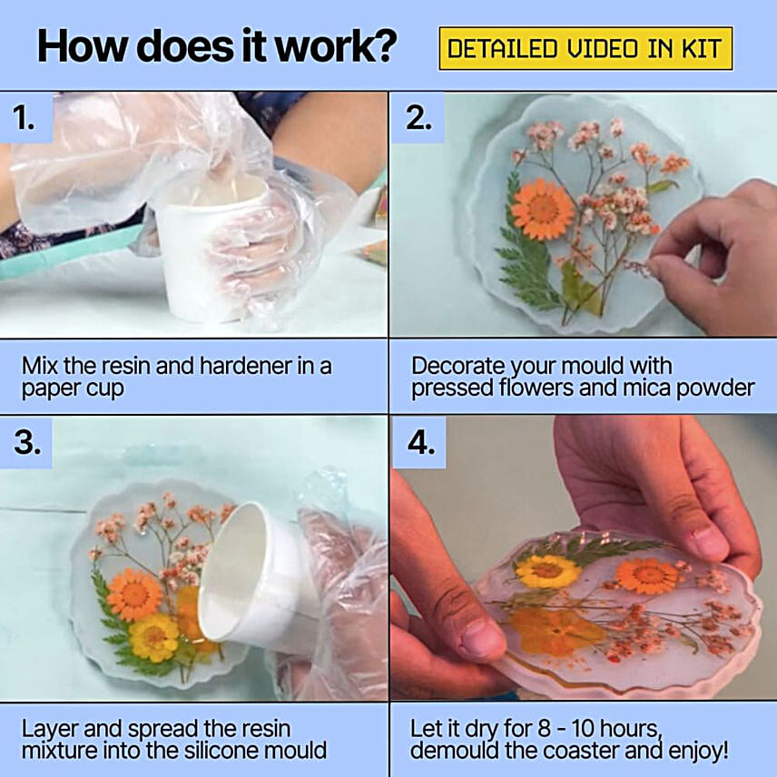 DIY Resin Coaster Making Kit