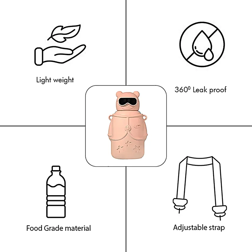 DIY Stickers Water Bottle Pink