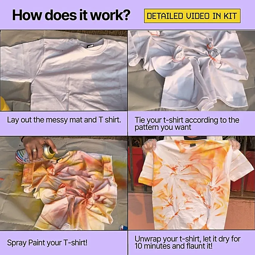 DIY Tie Dye T shirt Painting Kit