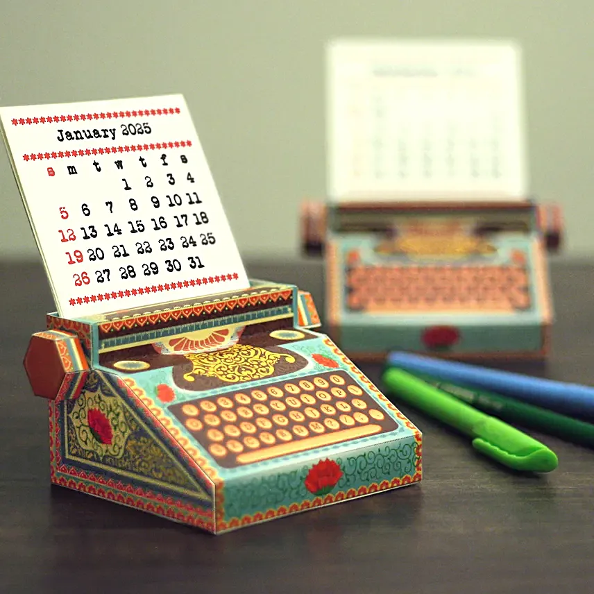 DIY Typewriter Calendar