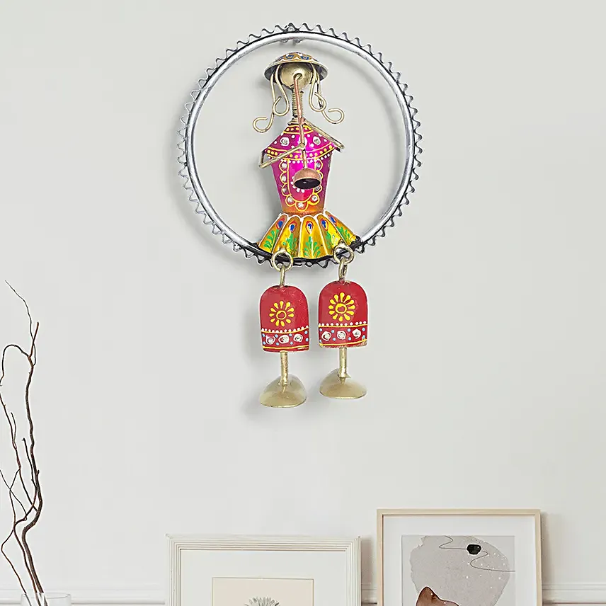Doll Hanging Wall Decor Multicoloured